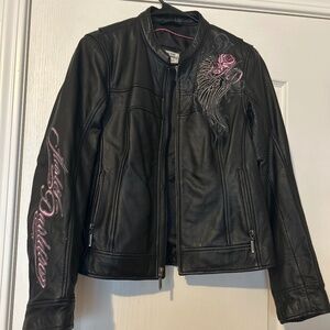 Harley Davidson, leather jacket
